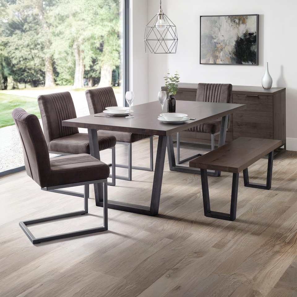 image 1 of Brooklyn Dining Table - Dark Oak