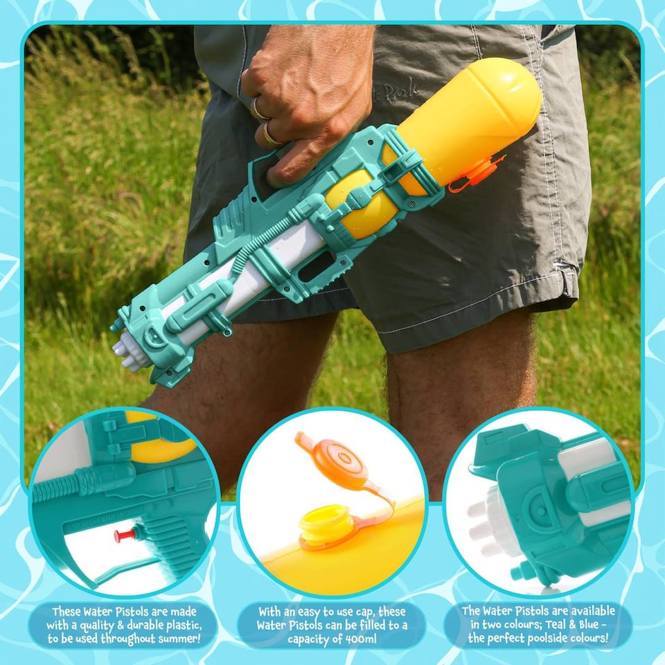 image 1 of Water Shooter for Kids Summer Blaster - Medium Water Blaster 15" x 6"/37cm x 16cm - Kids Water Shooter – Swimming Pool & Beach Party Water Blaster for Summer Fun