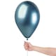 image 2 of Shiny Blue Bio Latex Balloons 33cm / 13 in - Pack of 6