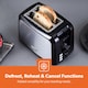 image 10 of GEEPAS  2 Slice Bread Toaster & 1.8L Electric Kettle Kitchen Combo Set | Silver