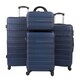 image 2 of Groundlevel 4 Piece Regency Hard Shell Travel Luggage Trolley Set | Blue | Navy