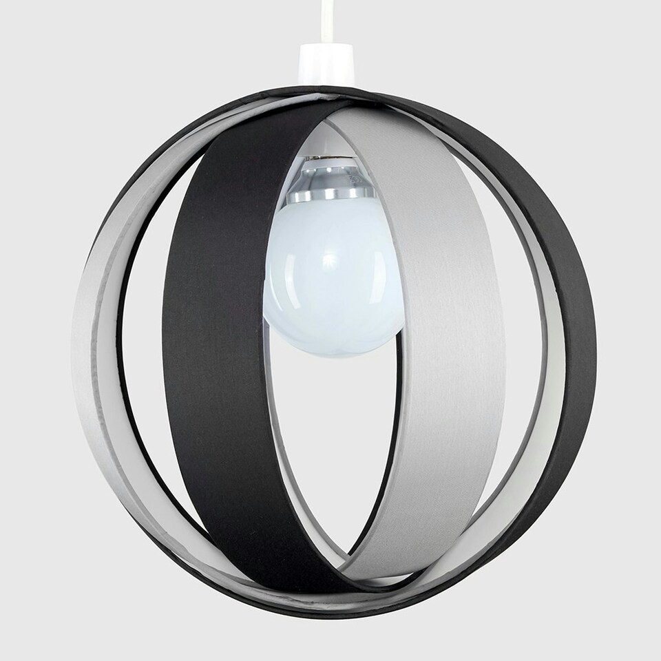 image 1 of ValueLights Pair of Black Ceiling Pendant Shade