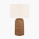 image 3 of Natural Woven Seagrass Table Lamp | Brown | Brown | 1