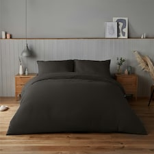 Silentnight Supersoft Duvet Set Black | Double