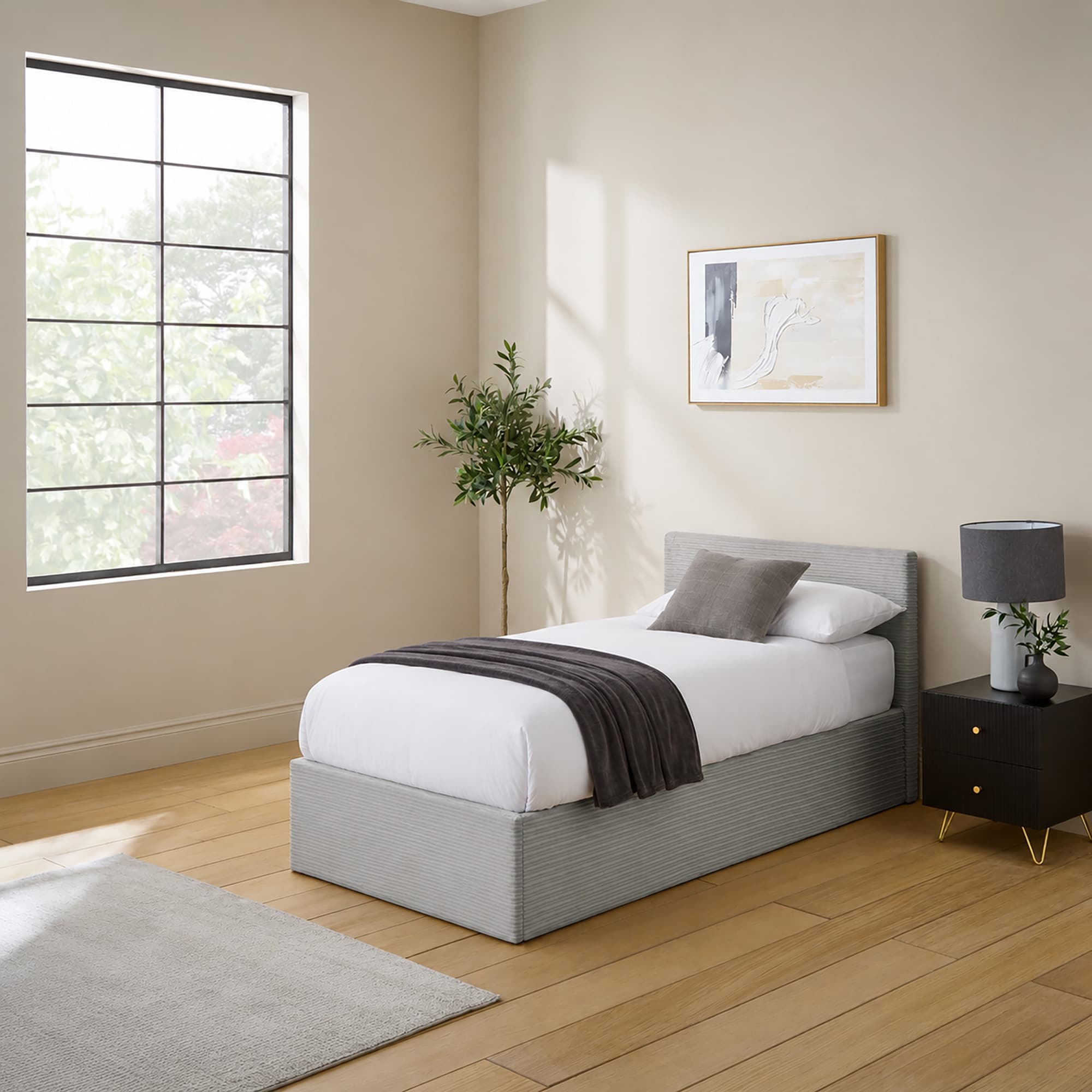 End Lift Ottoman Storage Bed