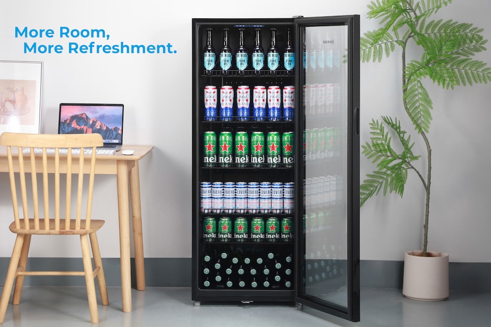 image 1 of Subcold Maxi250 LED Tall Glass Door Drinks Fridge 237 Litre Net Capacity
