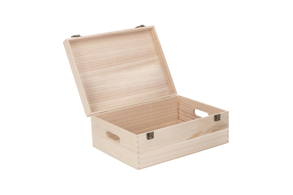 image 1 of 36cm Wooden Bottle Carrier Box | Brown | Brown | One Size | 1