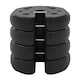 image 2 of Gazebo Anchor Weight Set of 4 Black Rounded PE Material Waterproof