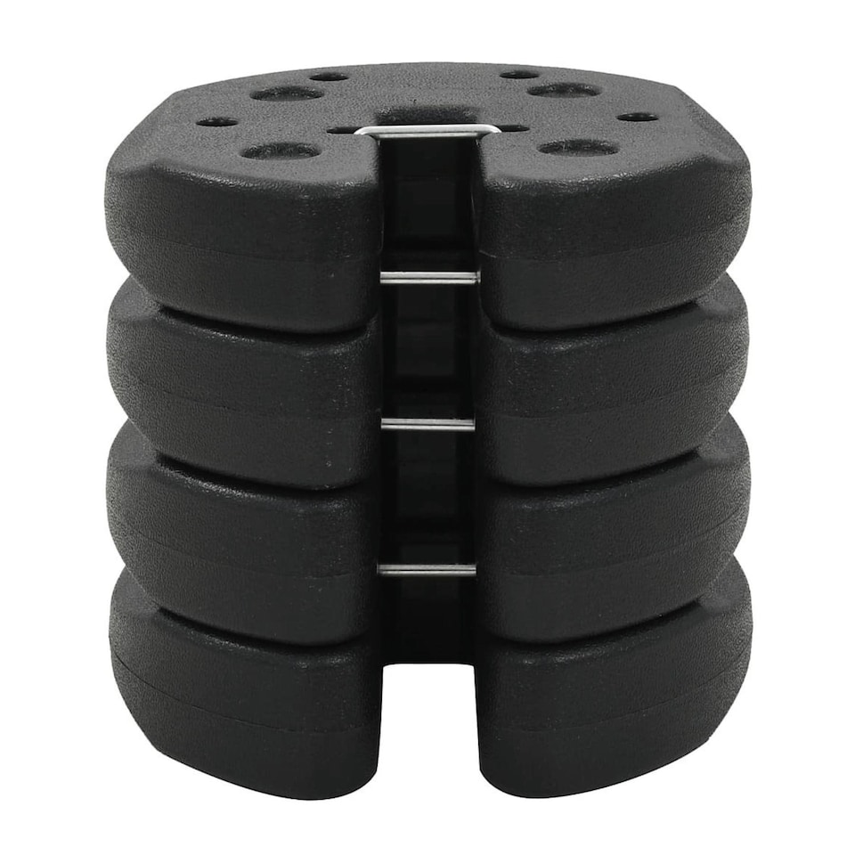 image 1 of Gazebo Anchor Weight Set of 4 Black Rounded PE Material Waterproof