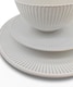 image 5 of Reactive Cream Glaze Dinner Set Plates Bowls 12pc Set