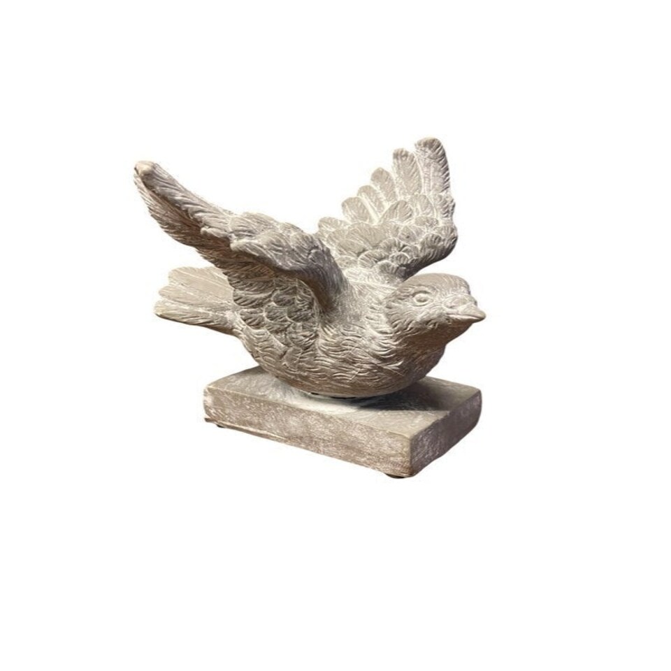 image 1 of Decorative Bird Ornament - Resin - L12 x W12 x H13 cm - Grey