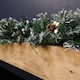 image 4 of Premier 270cm (9ft) Christmas Garland Decoration Snow Tips White Berries & Cones