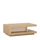image 1 of Lyon Designer Coffee Table in Riviera Oak and White High Gloss