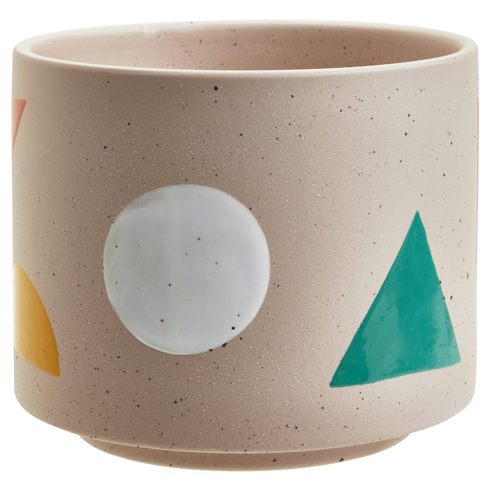 image 1 of Interiors by Premier Large Ceramic Planter, Handcrafted Ceramic Planter for Home Decor, Stoneware planter for Living Room Multi