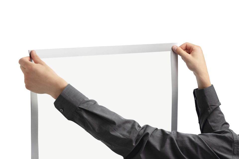 image 1 of Durable DURAFRAME UV Poster Adhesive Magnetic Signage Frame | A1 Silver | Silver