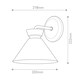 image 3 of Alora Mood Halston Dome Wall Lamp Contemporary Brushed Gold 1x E14