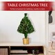 image 5 of HOMCOM 2FT Prelit Artificial Christmas Tree Fiber Optic LED Light Decoration