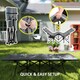 image 6 of Outsunny Camping Bed for Adults with Cushion, Headrest, Side Pocket, Grey 