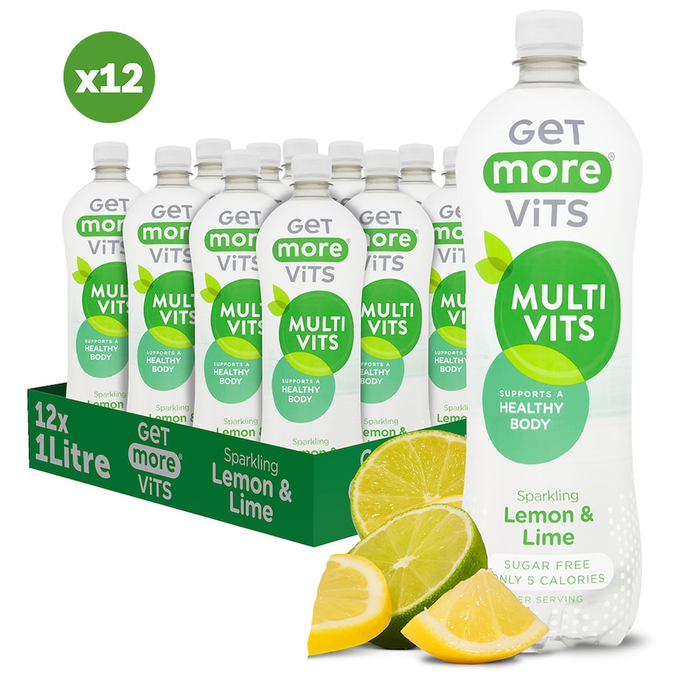 image 1 of Get More Multivitamins Sparkling Lemon & Lime 12x1L