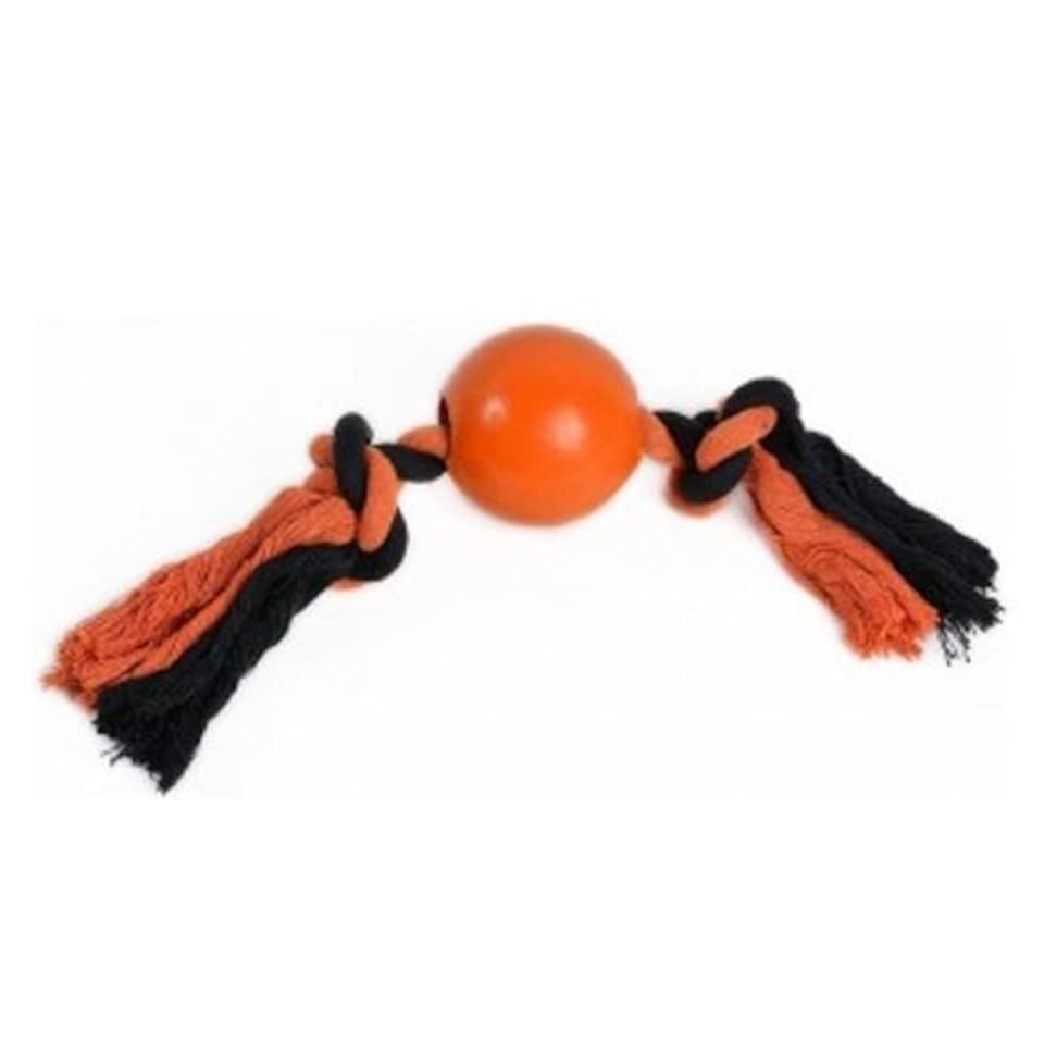PetFace Seriously Strange Rubber Ball Tugger