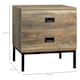 image 3 of HOMCOM Retro Bedside Table Metal Frame Bedroom Side Table