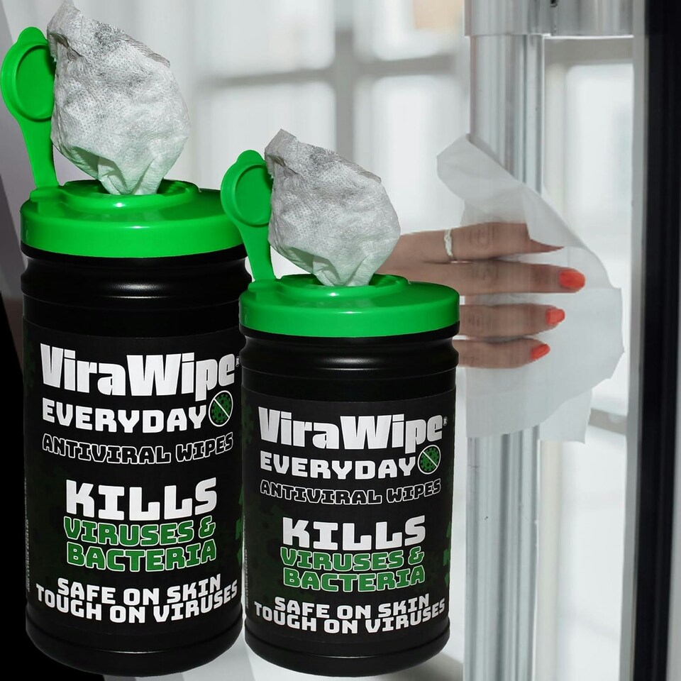 image 1 of 3 Tubes (300 Wipes) Everyday Cleaning Disinfectant Wipes For Hand & Surfaces