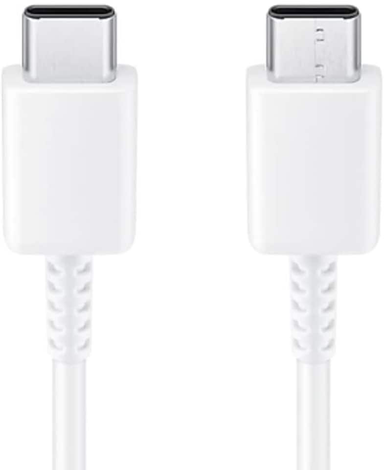 image 1 of Samsung 1M 25W USB C to C Charging Cable White - EP-DA705BWEGWW