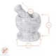 image 3 of Argon Tableware Marble Pestle & Mortar Set - 13cm - Grey