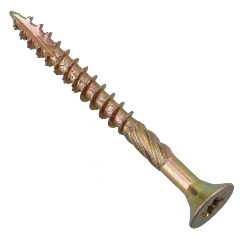 image 1 of Countersunk Wood Screws 5.0 x 50mm Serrated Edge Prevent Splitting PZ2 400pc