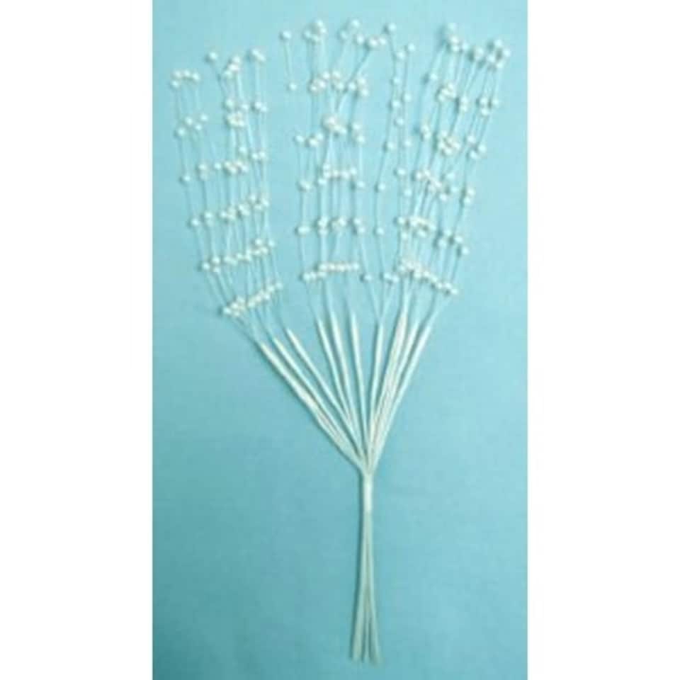 Pearl Spray with White Beads