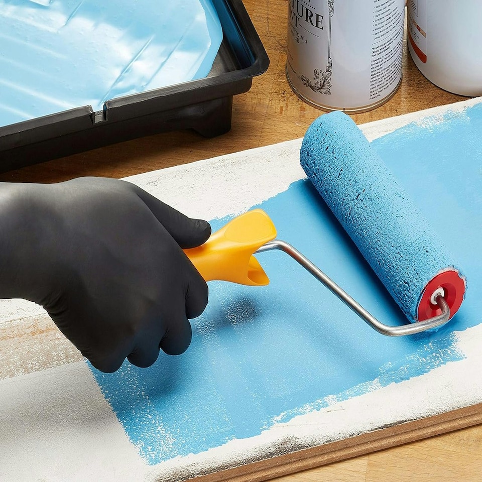 image 1 of Touchguard Black Sensitive Nitrile Gloves - Box of 100 Black | Large