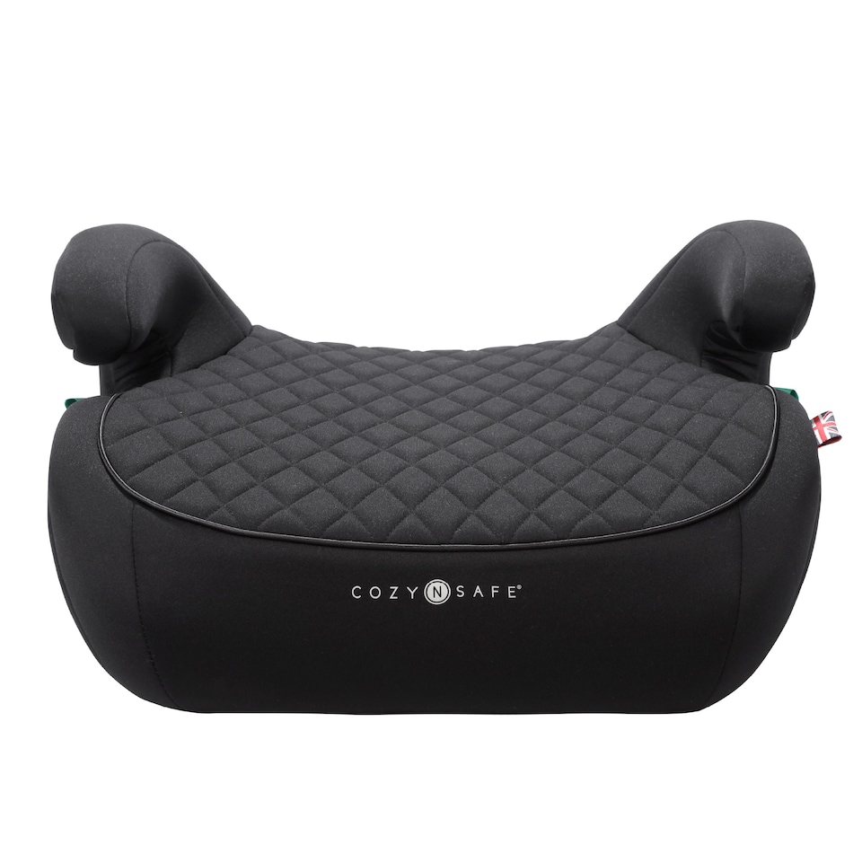 image 1 of Cozy N Safe Astra i-Size Booster Car Seat 135-150cm, ISOFix & Seat Belt Installation, High Backless Booster, Deep Padded Seat, Armrests, Lightweight Kids Car Seat 6-12 Years (Jet)