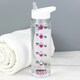 image 2 of Personalised Pink 'Hydration Tracker' Water Bottle Clear | One Size