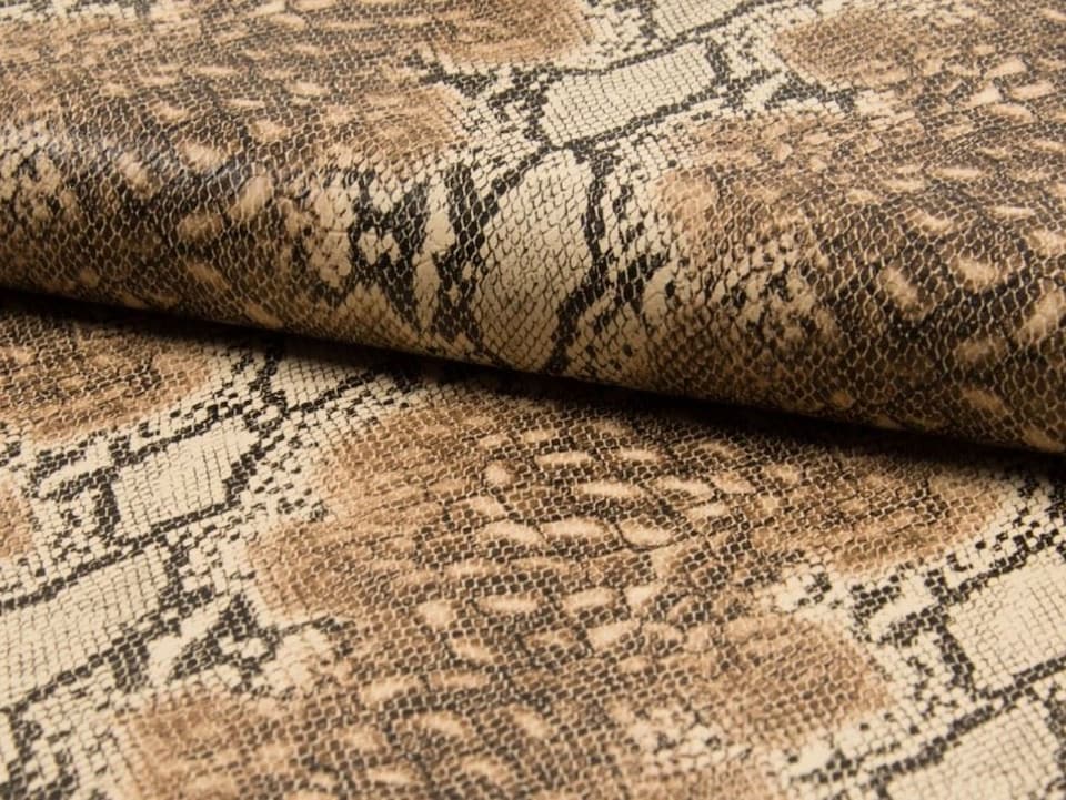 Beige Faux Leather Fabric for Bag Making, Dressmaking, Upholstery, 137cm / 53" Wide - per metre