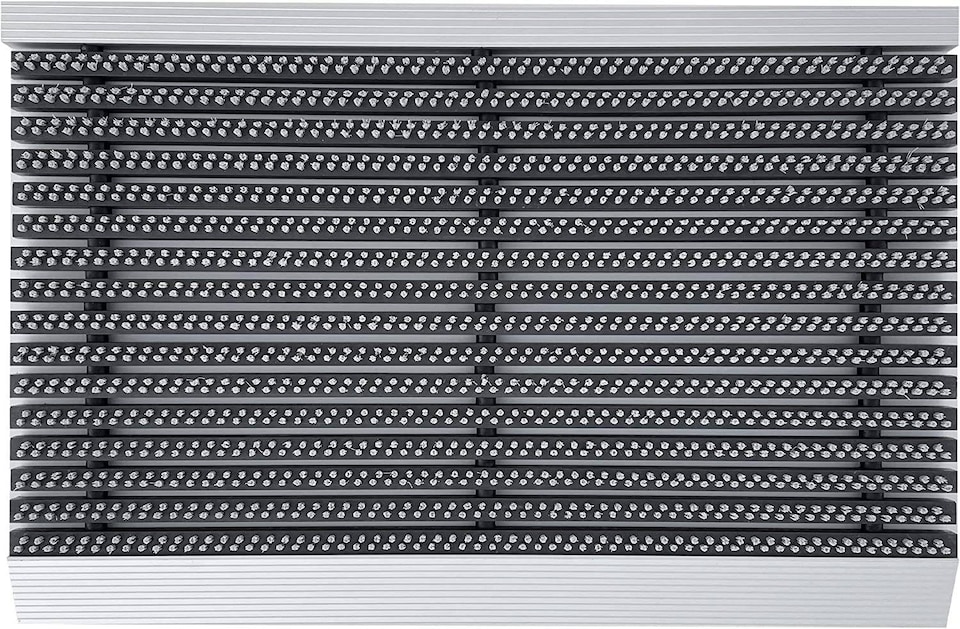 image 1 of Nicoman Aluminium Door Mat with Slats & Grey Brushes