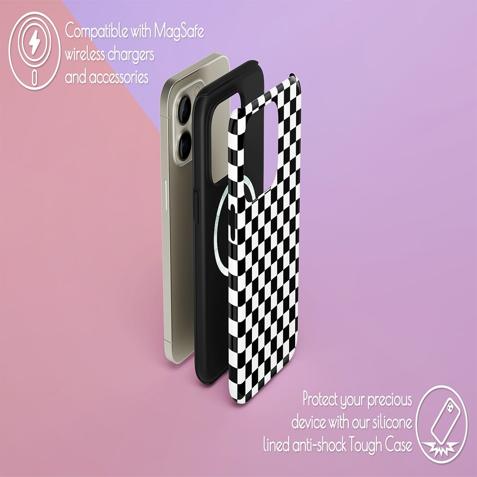image 1 of Mono Checkerboard Black | iPhone 16 Plus
Tough | iPhone 16 Plus
Tough
