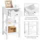 image 5 of Yaheetech Narrow Bedside Table with 1 Drawer 2 Shelves
