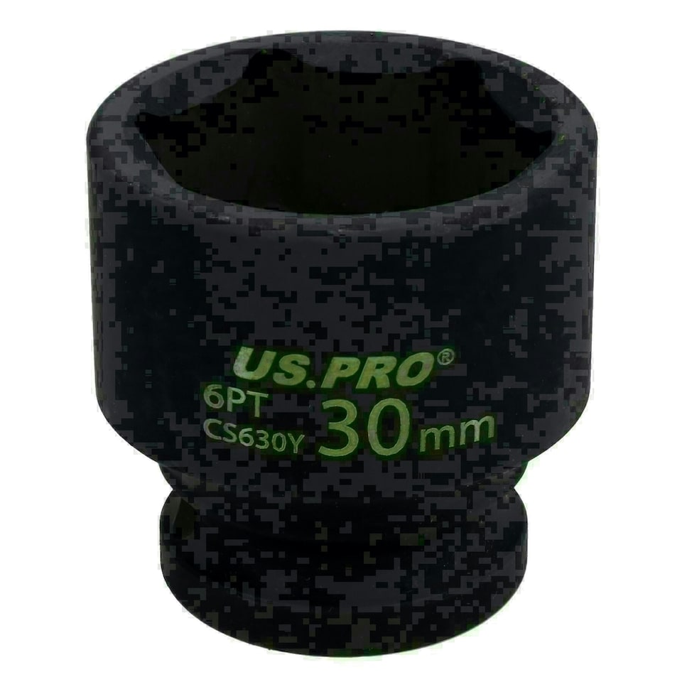 image 1 of 30mm Metric Shallow Impact Impacted European Style Socket 1/2" Drive 6 Sided