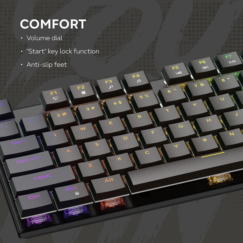 image 1 of Canyon Cometstrike GK-55 Keyboard Wired US Black