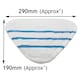 image 2 of SPARES2GO Washable Microfibre Cover Pads for Bush SMB1501 SMB1501UK Steam Cleaner Mop (Pack of 6)