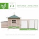 image 3 of PawHut Chicken Coop Hen Poultry House w/ Nesting Box Outdoor Run Patio Wooden
