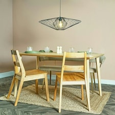 ValueLights Extra Large Disperse Geometric Design Black Wire Basket Cage Ceiling Pendant Light Shade + LED Bulb