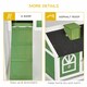 image 6 of PawHut Rabbit Hutch, Guinea Pig Hutch 2 Tiers Outdoor w/Tray & Ramp, Green