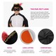 image 2 of Cat Bandit Costume - with Face Paint Black | One Size