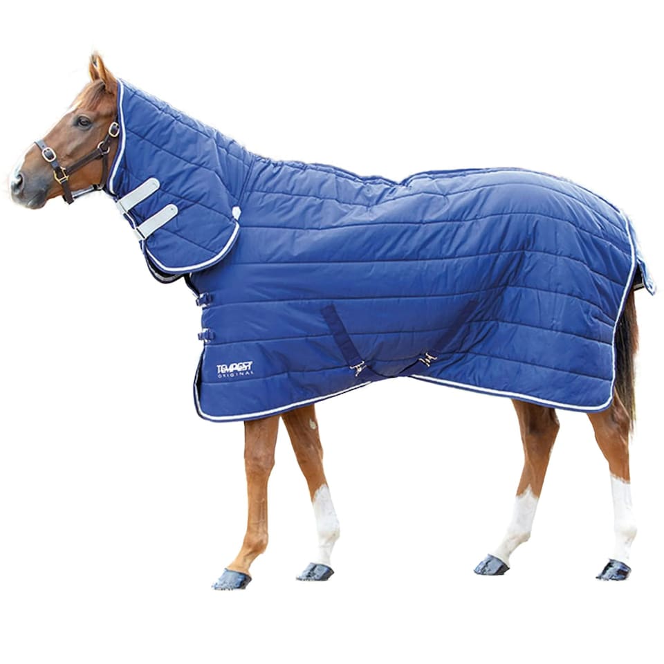 Tempest Original Combo Neck Horse Stable Rug & Neck - Navy - 6´ 3"