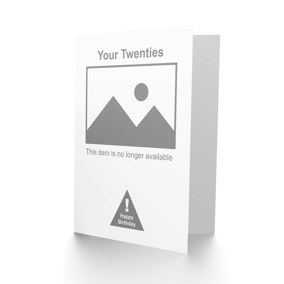 image 1 of 30 Years Old Twenties No Longer Available Funny Birthday Card