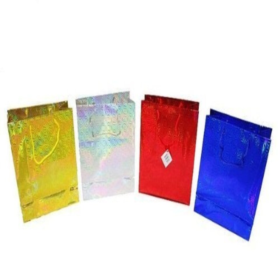 image 1 of Pack of 12 Gift Bag Small Holographic