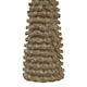 image 3 of Large Cedar Tree with Star - Resin - L10 x W10 x H38 cm - Beige