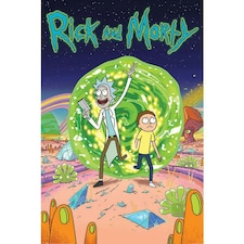 Rick And Morty Portal Poster - Multicoloured - One Size