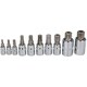image 3 of Triple Square Spline And Tamperproof Sockets 1/4" 3/8" And 1/2" Dr 10pcs AT303